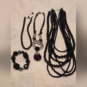 Jewerly Bundle-3 Necklaces and One Bracelet